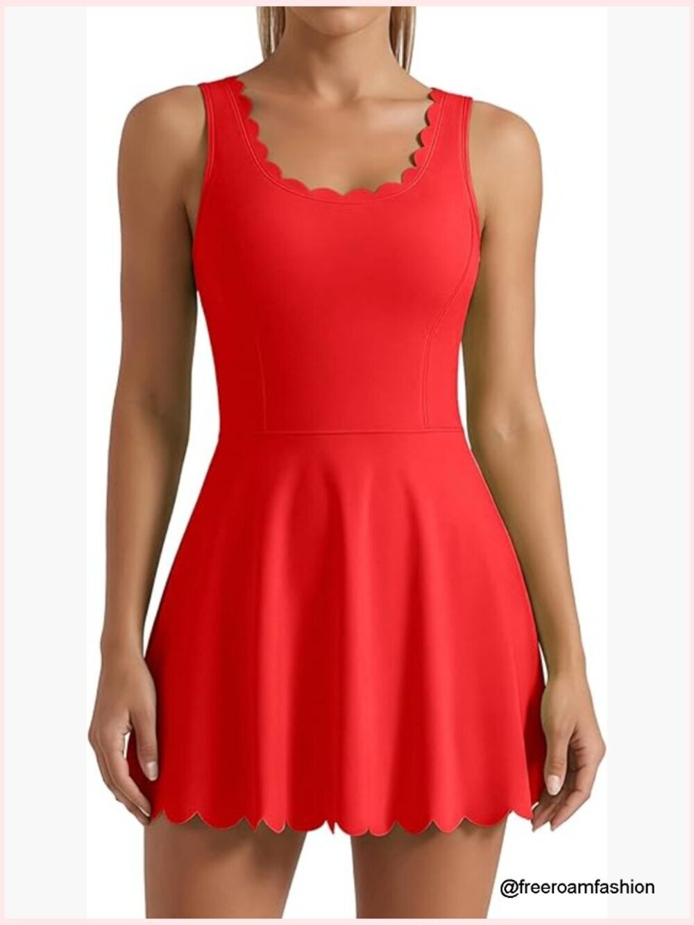 Tennis Dress with Shorts Golf Skirt with Pockets Athletic Dress